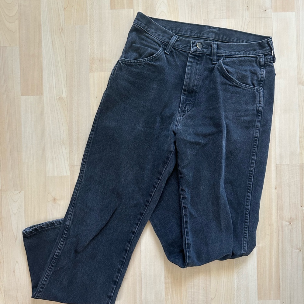 Rustler Vintage Gray washed Denim Jeans Straight Fit- made in Mexico